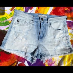 Kancan Jean Shorts-  Size 25 CUTE POCKET DETAIL